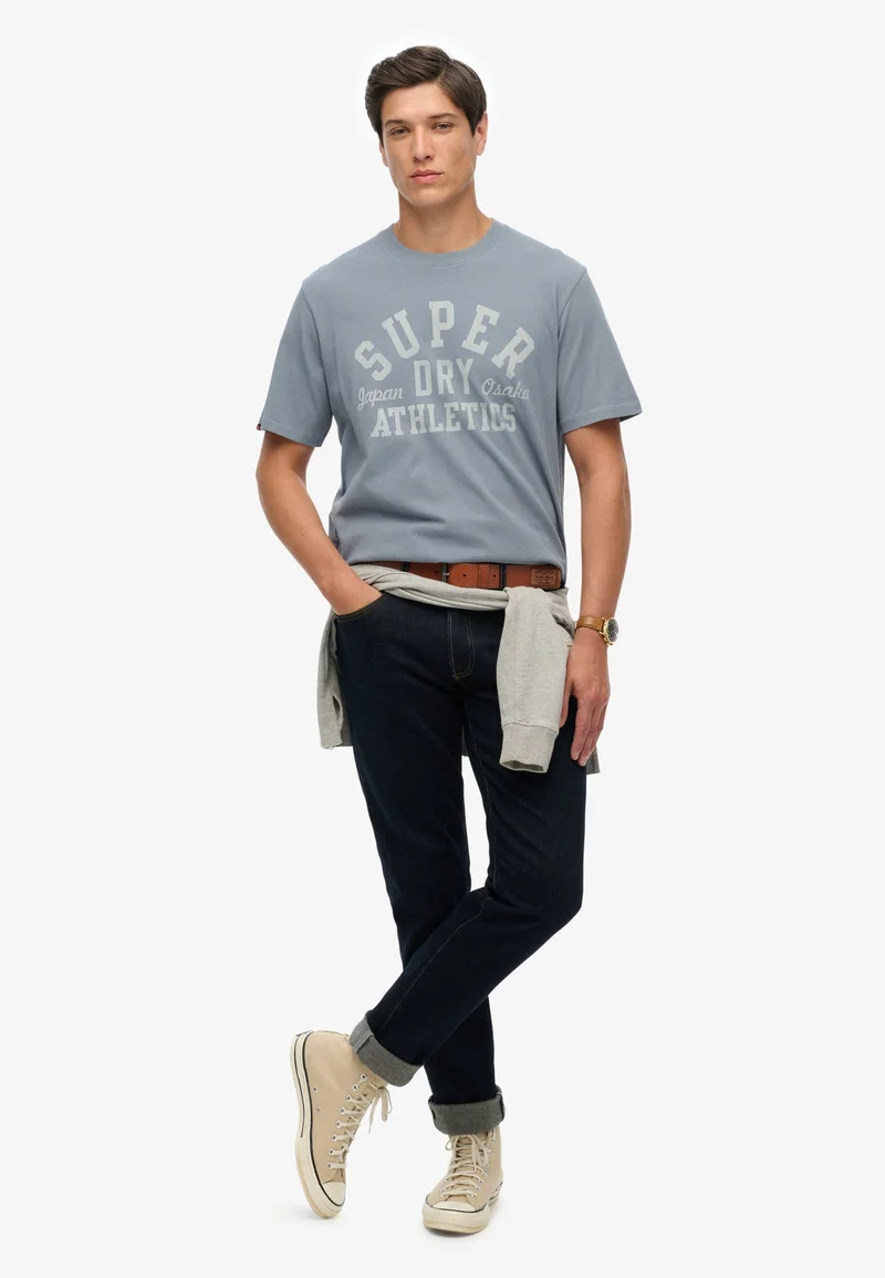 سوبر دراي تيشيرت برسومات رياضية كلاسيكية أساسي